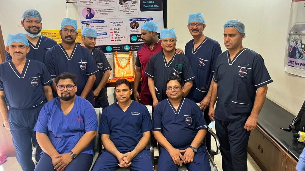 Dr Anshul Agrawal at the Varanasi Spine Endoscopy Course
